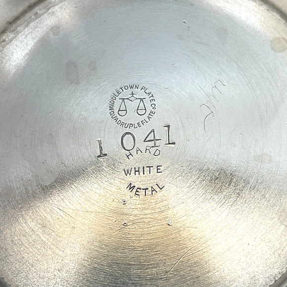 Antique Middletown Plate Co. QuadruplePlate 1041 Silver Coffee Creamer Pot - Picture 8 of 10